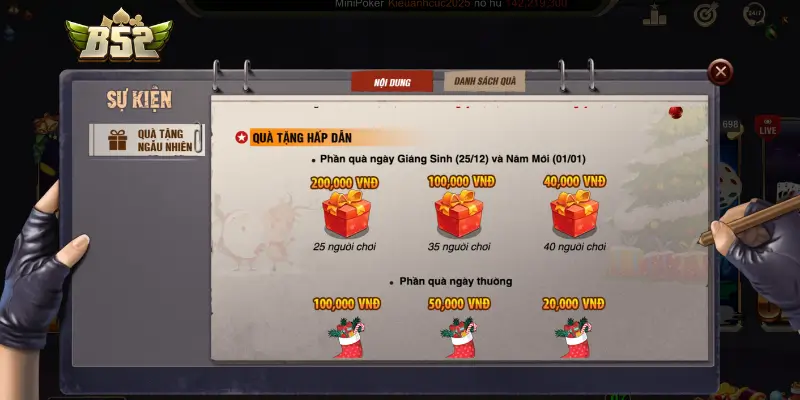 Chương trình khuyến mãi chào đón năm mới 2026 tại B52 Club